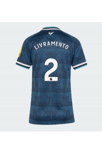Newcastle United Tino Livramento #2 Jalkapallovaatteet Naisten Vieraspaita 2026-27 Lyhythihainen